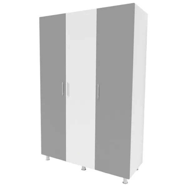 Шкаф Smartex N3 160 x 52см x 208 / ДСП / Белый - Графитовый photo 1
