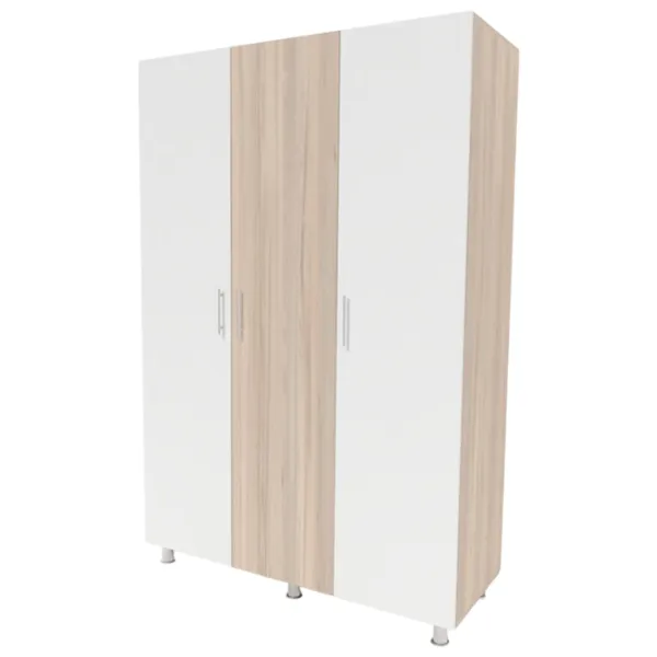 Шкаф Smartex N3 160 x 52см x 208 / ДСП / Белый - Дуб Светлый photo 1 Шкаф Smartex N3 160 x 52см x 208 / ДСП / Белый - Дуб Светлый photo 1