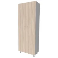 Шкаф Smartex N4 80 x 40см x 208 / ДСП / Графит - Дуб Светлый