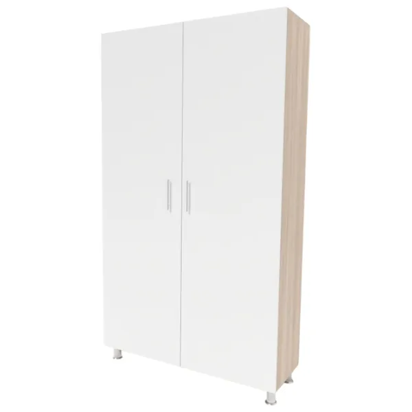 Шкаф Smartex N4 120 x 40см x 208 / ДСП / Белый - Дуб Светлый photo 1