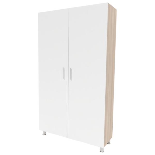 Шкаф Smartex N4 120 x 40см x 208 / ДСП / Белый - Дуб Светлый photo 1