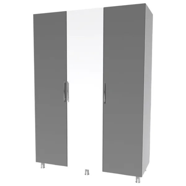 Шкаф Smartex N9 180 x 47см x 210 / ДСП / Белый - Графитовый photo 1