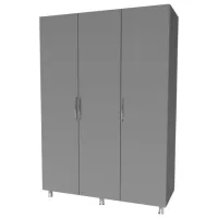 Шкаф Smartex N9 180 x 47см x 210 / ДСП / Графитовый