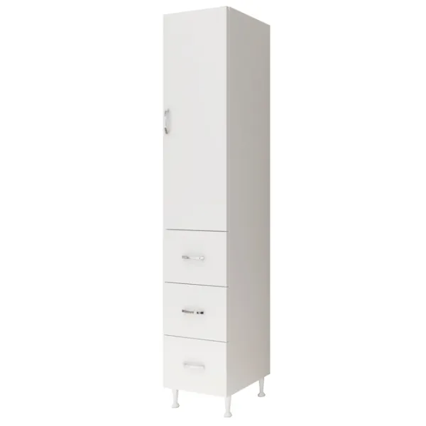 Шкаф Marcel Prod 35 1U-3S 35 x 35см x 180 / ЛДСП / Белый photo 1