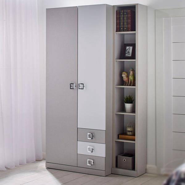 Dulap Ambianta 2D Amigo 90 x 52 x 217 / PAL / Gri deschis photo 1 Dulap Ambianta 2D Amigo 90 x 52 x 217 / PAL / Gri deschis photo 1