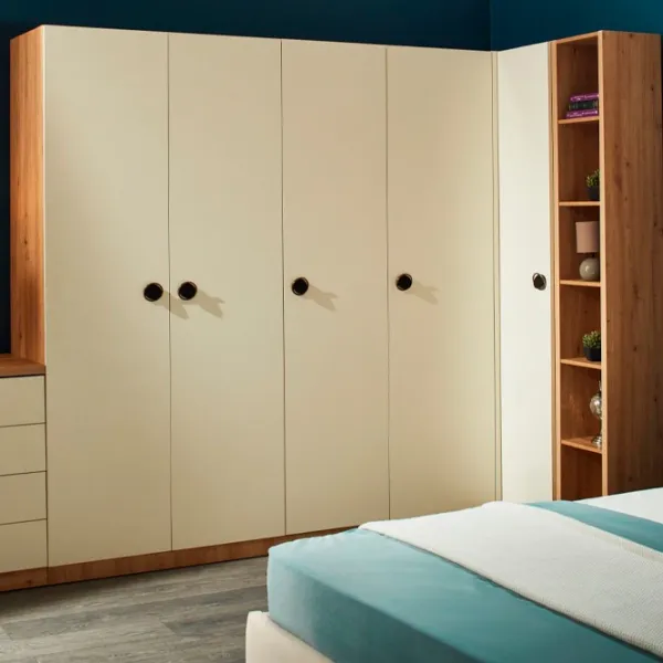 Шкаф Ambianta 3D Amigo 150 x 52см x 217 / ЛДСП / Артизан крем photo 1 Шкаф Ambianta 3D Amigo 150 x 52см x 217 / ЛДСП / Артизан крем photo 1