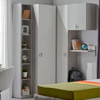 Шкаф Ambianta Amigo 90.4 x 52см x 217 / ЛДСП / Светло серый