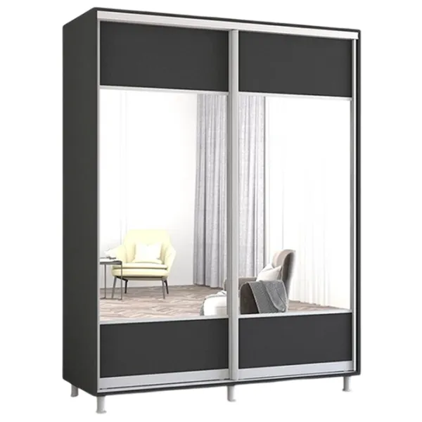 Шкаф Mobildor-Lux ARON P K1 170 x 60см x 200 / ЛДСП / Antracit photo 1