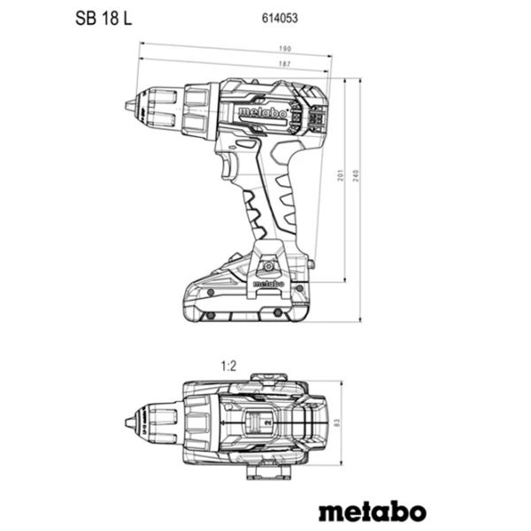 Дрель-шуруповерт Metabo SB 18 L 450 об/мин photo 5