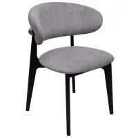 Scaun de birou DecoPrim Roses Cloud 82 Stofă/ Gray Black