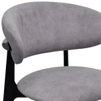 Scaun de birou DecoPrim Roses Cloud 82 Stofă/ Gray Black photo 2