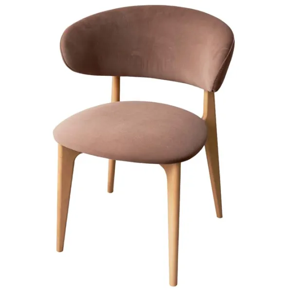 Офисный стул DecoPrim Roses Royal Velvet 4 Ткань/ Коричневый Wood photo 4