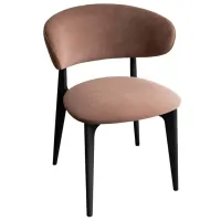 Scaun de birou DecoPrim Roses Royal Velvet 4 Stofă/ Brown Black