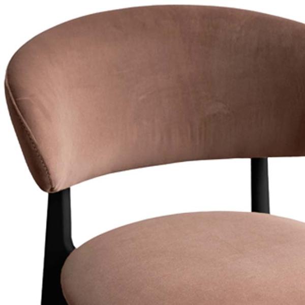 Scaun de birou DecoPrim Roses Royal Velvet 4 Stofă/ Brown Black photo 3