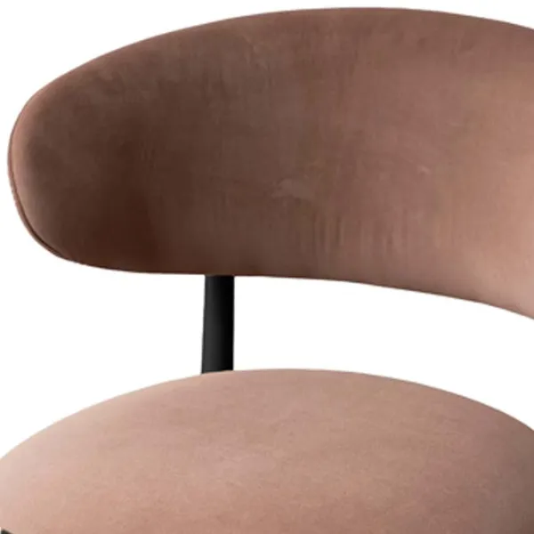 Scaun de birou DecoPrim Roses Royal Velvet 4 Stofă/ Brown Black photo 5