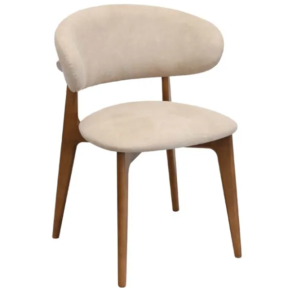 Scaun de birou DecoPrim Roses Mustang Krem Stofă/ Cream Brown photo 1