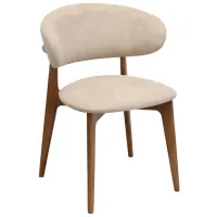 Scaun de birou DecoPrim Roses Mustang Krem Stofă/ Cream Brown