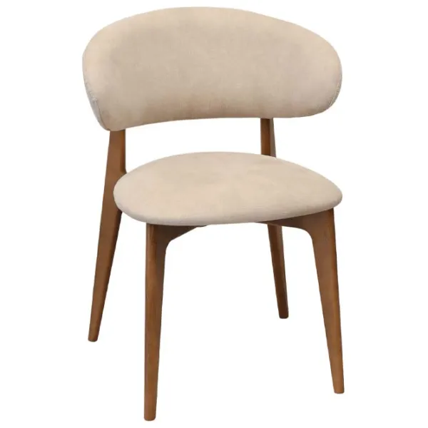 Scaun de birou DecoPrim Roses Mustang Krem Stofă/ Cream Brown photo 2