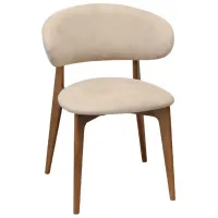 Scaun de birou DecoPrim Roses Mustang Krem Stofă/ Cream Brown photo 2