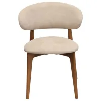 Scaun de birou DecoPrim Roses Mustang Krem Stofă/ Cream Brown photo 3