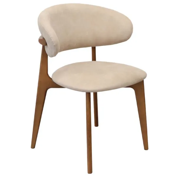 Scaun de birou DecoPrim Roses Mustang Krem Stofă/ Cream Brown photo 4