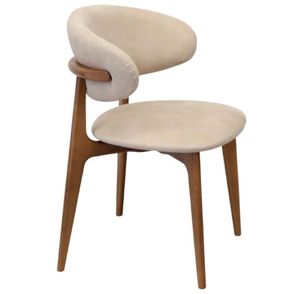 Scaun de birou DecoPrim Roses Mustang Krem Stofă/ Cream Brown photo 5