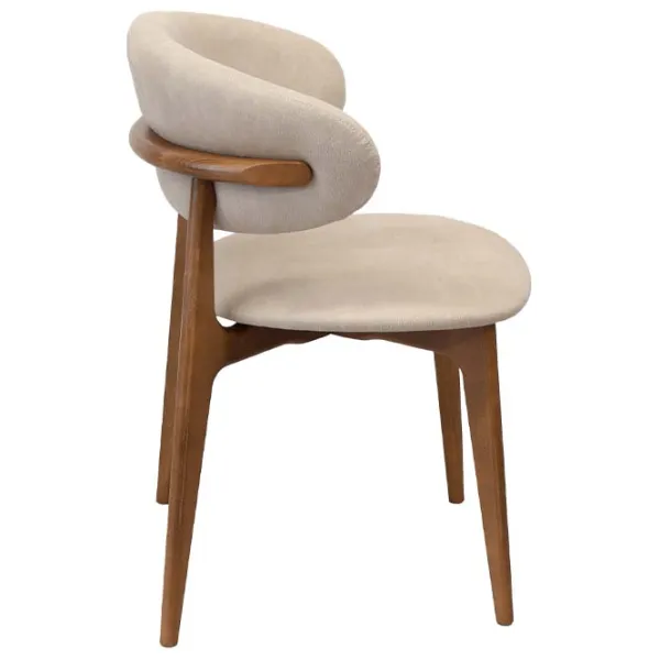 Scaun de birou DecoPrim Roses Mustang Krem Stofă/ Cream Brown photo 6