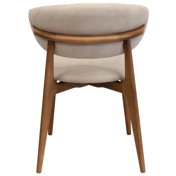 Scaun de birou DecoPrim Roses Mustang Krem Stofă/ Cream Brown photo 7