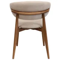 Scaun de birou DecoPrim Roses Mustang Krem Stofă/ Cream Brown photo 7