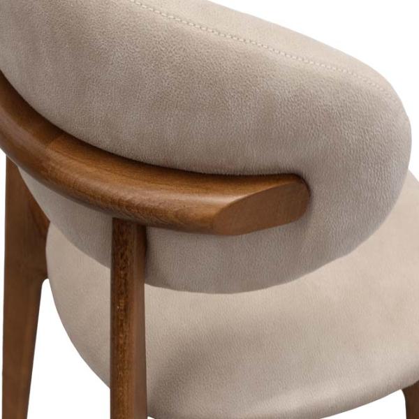 Scaun de birou DecoPrim Roses Mustang Krem Stofă/ Cream Brown photo 9