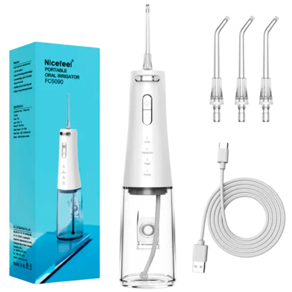 Irigator bucal Nicefeel FC5090 Cu apă sub presiune / White photo 1