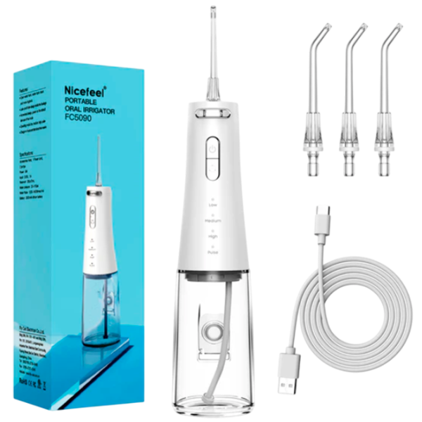 Irigator bucal Nicefeel FC5090 Cu apă sub presiune / White photo 1