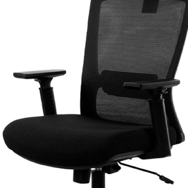 Fotoliu de birou DecoPrim Morgan  Plasă/ Black Black photo 4