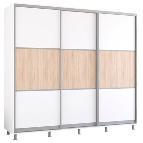 Dulap Mobildor-Lux Aron K 240 x 60 x 200 / PAL / Alb photo 1
