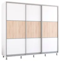 Шкаф Mobildor-Lux Aron K 240 x 60см x 200 / ЛДСП / Белый