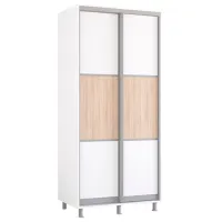 Шкаф Mobildor-Lux Aron K 100 x 60см x 200 / ЛДСП / Белый