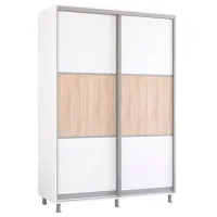 Шкаф Mobildor-Lux Aron K 160 x 60см x 210 / ЛДСП / Белый