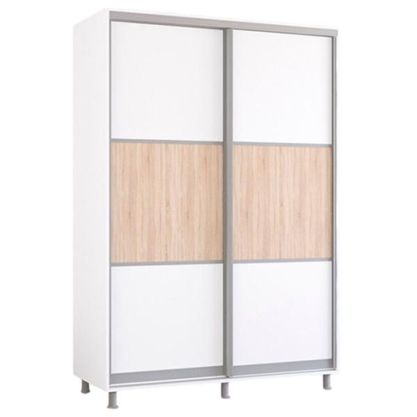Dulap Mobildor-Lux Aron K 150 x 60 x 230 / PAL / Alb photo 1