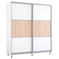 Шкаф Mobildor-Lux Aron K 210 x 60см x 240 / ЛДСП / Белый