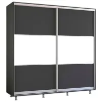 Шкаф Mobildor-Lux Aron K 220 x 60см x 210 / ЛДСП / Антрацит