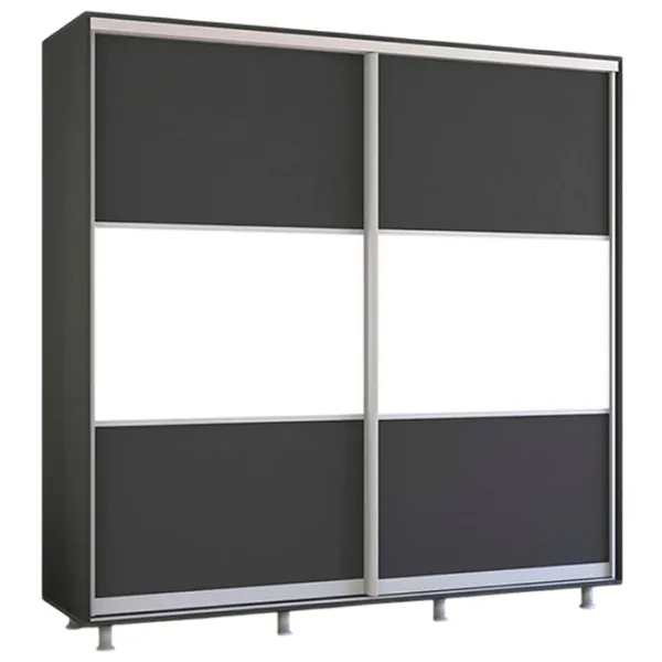Шкаф Mobildor-Lux Aron K 230 x 60см x 230 / ЛДСП / Антрацит photo 1