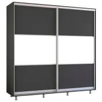 Шкаф Mobildor-Lux Aron K 230 x 60см x 230 / ЛДСП / Антрацит
