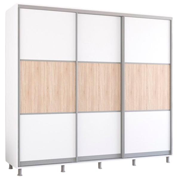 Шкаф Mobildor-Lux Aron K 250 x 60см x 210 / ЛДСП / White photo 1