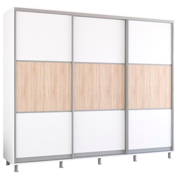 Шкаф Mobildor-Lux Aron K 240 x 60см x 240 / ЛДСП / White photo 1