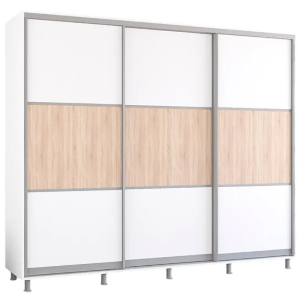 Шкаф Mobildor-Lux Aron K 250 x 60см x 240 / ЛДСП / White photo 1