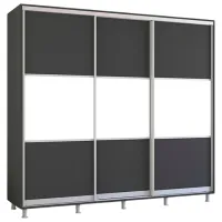 Шкаф Mobildor-Lux Aron K 240 x 60см x 200 / ЛДСП / Антрацит