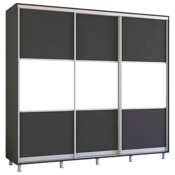 Шкаф Mobildor-Lux Aron K 250 x 60см x 220 / ЛДСП / Антрацит photo 1