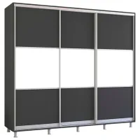 Шкаф Mobildor-Lux Aron K 250 x 60см x 220 / ЛДСП / Антрацит