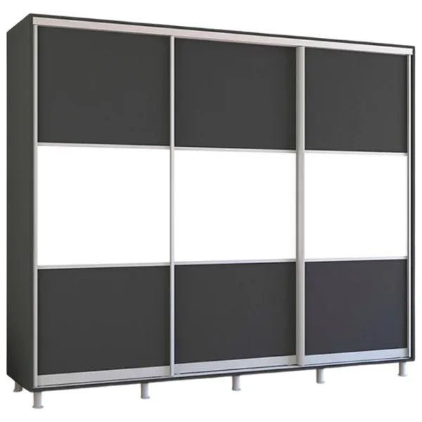 Шкаф Mobildor-Lux Aron K 260 x 60см x 230 / ЛДСП / Антрацит photo 1