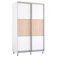 Шкаф Mobildor-Lux ARON P K 130 x 60см x 210 / ЛДСП / Белый